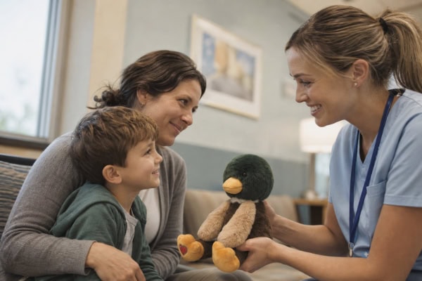 waiting room with a heartbeat duck
